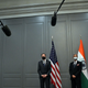 U.s. Secretary of State Antony Blinken attends a press conference with India’s Foreign Minister Subrahmanyam Jaishankar following a bilateral meeting in London on May 3, 2021.